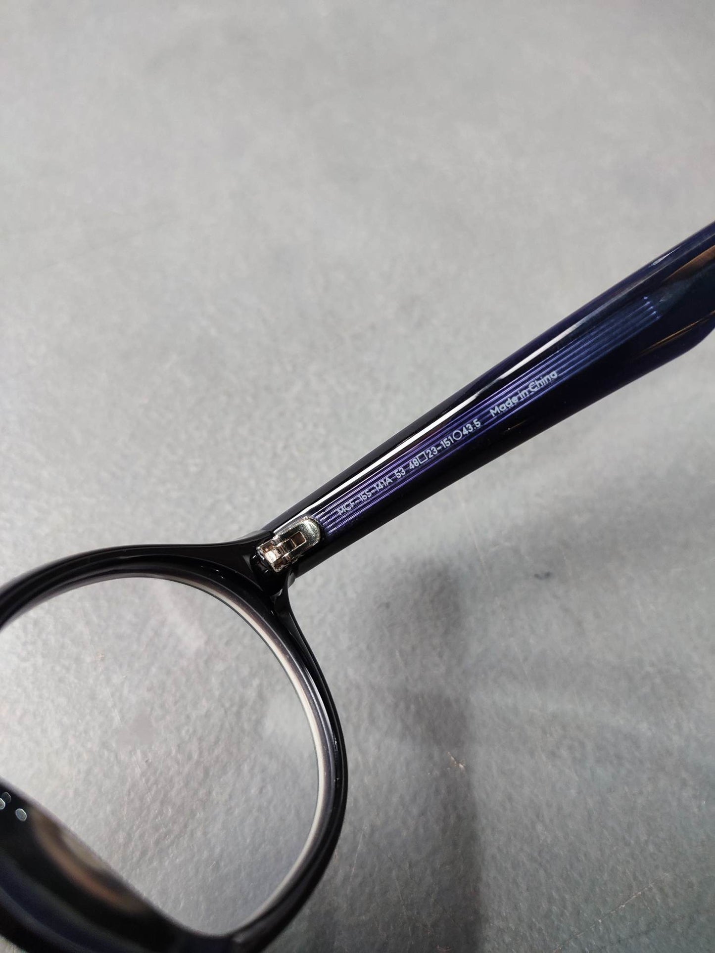 Plastic Frame JINS Matt Black/White (AMCF15S141A53) Eyeglass