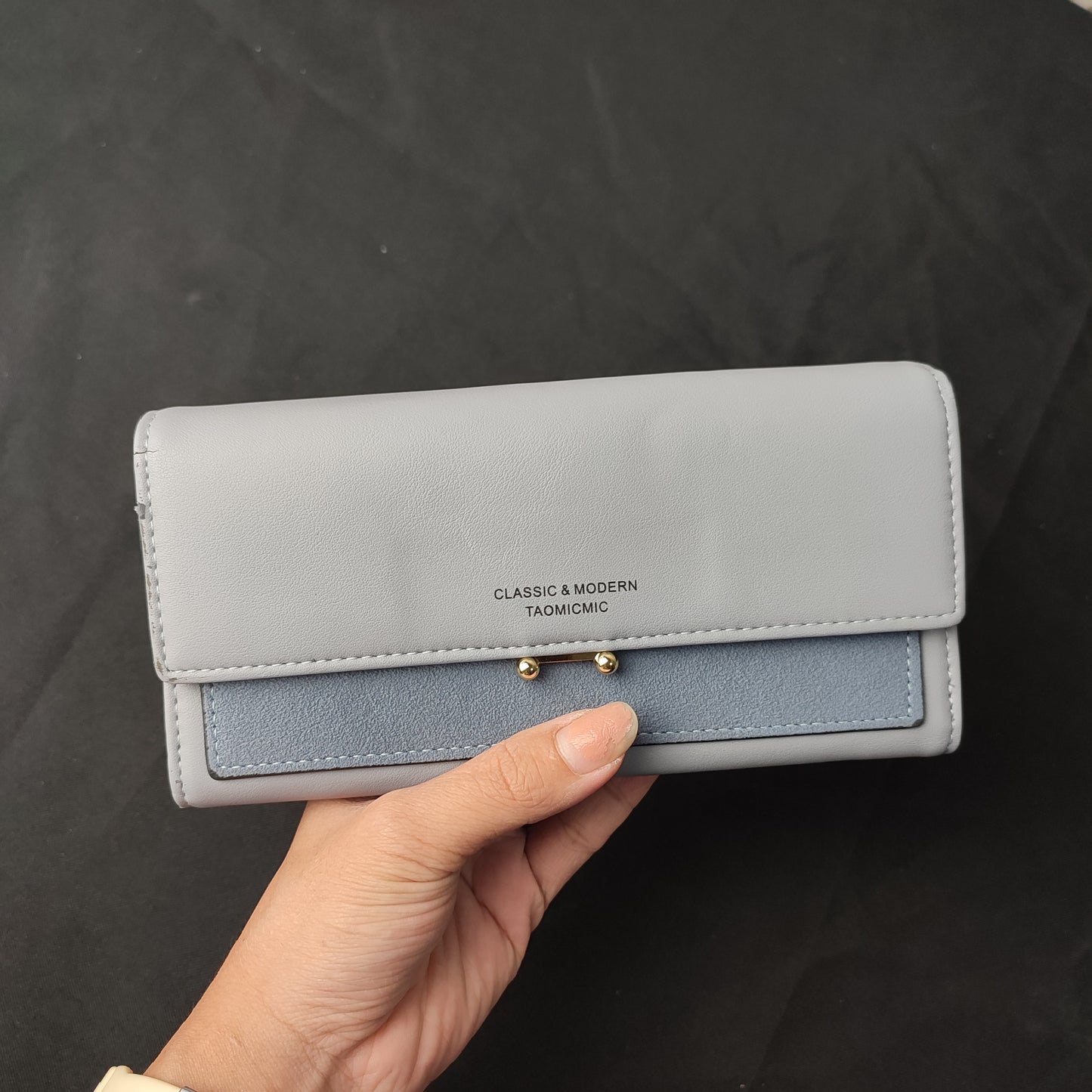 (UDNLSU)?Shipping Jakarat?Women's Wallet Creative Mosaic Large Capacity Matte