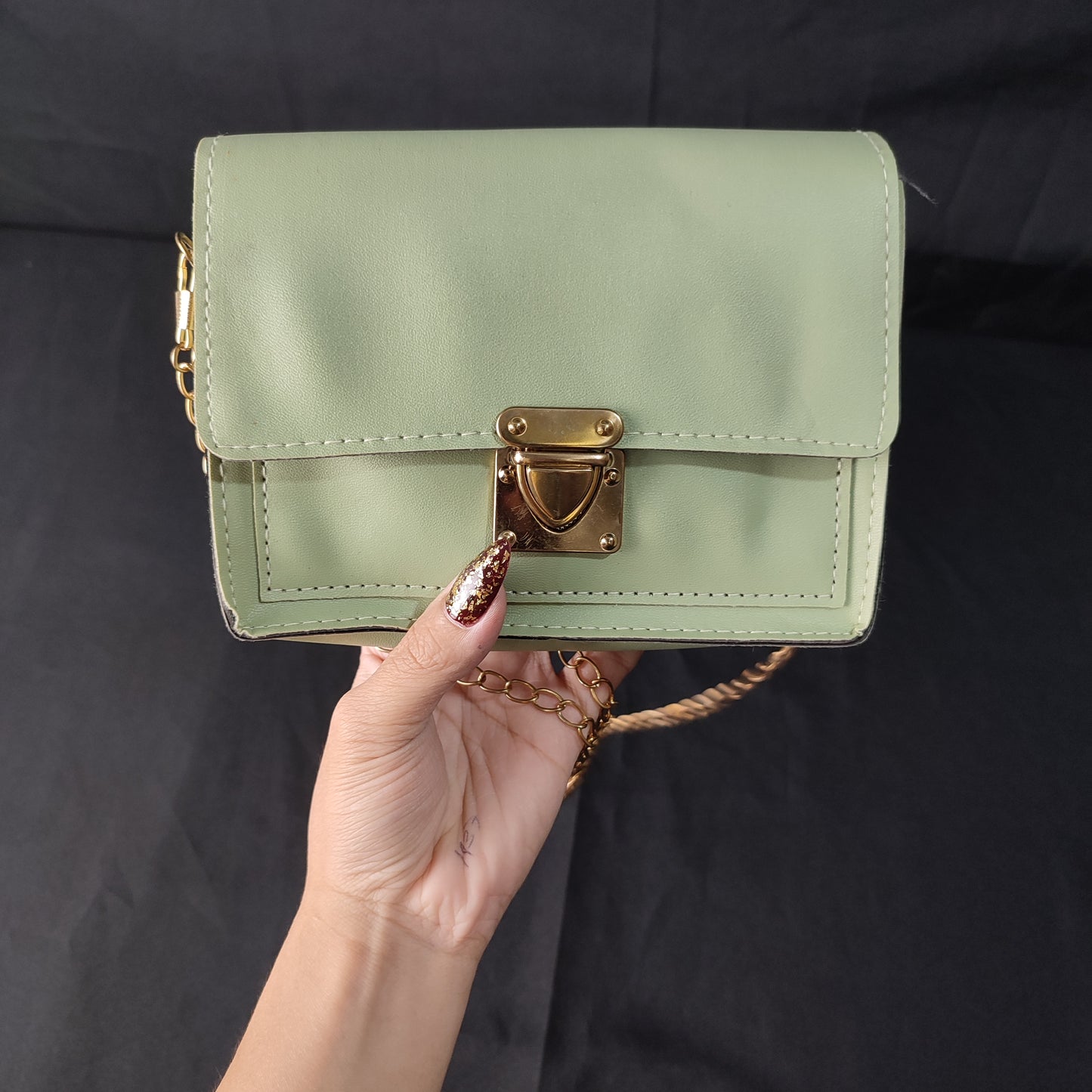 (IR0HQ)mini bag color apple green