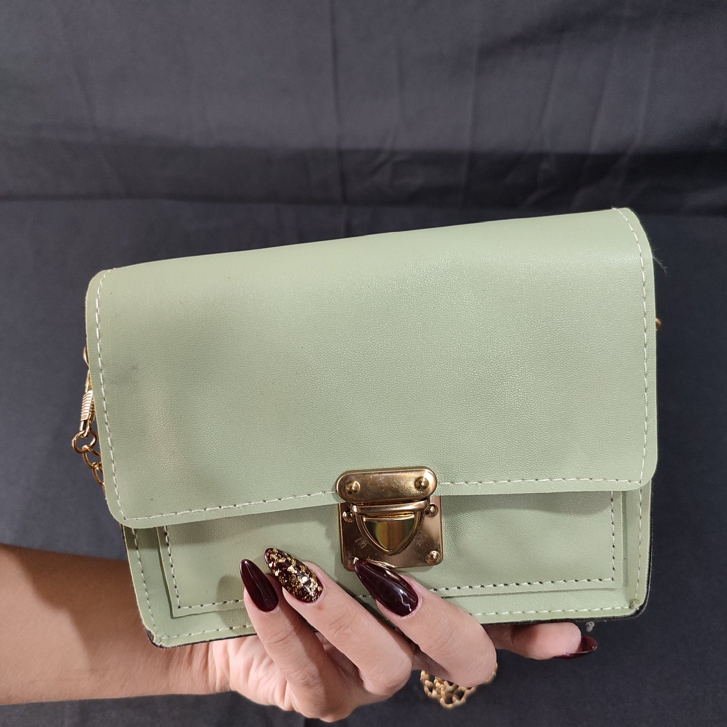 (IR0HQ)mini bag color apple green