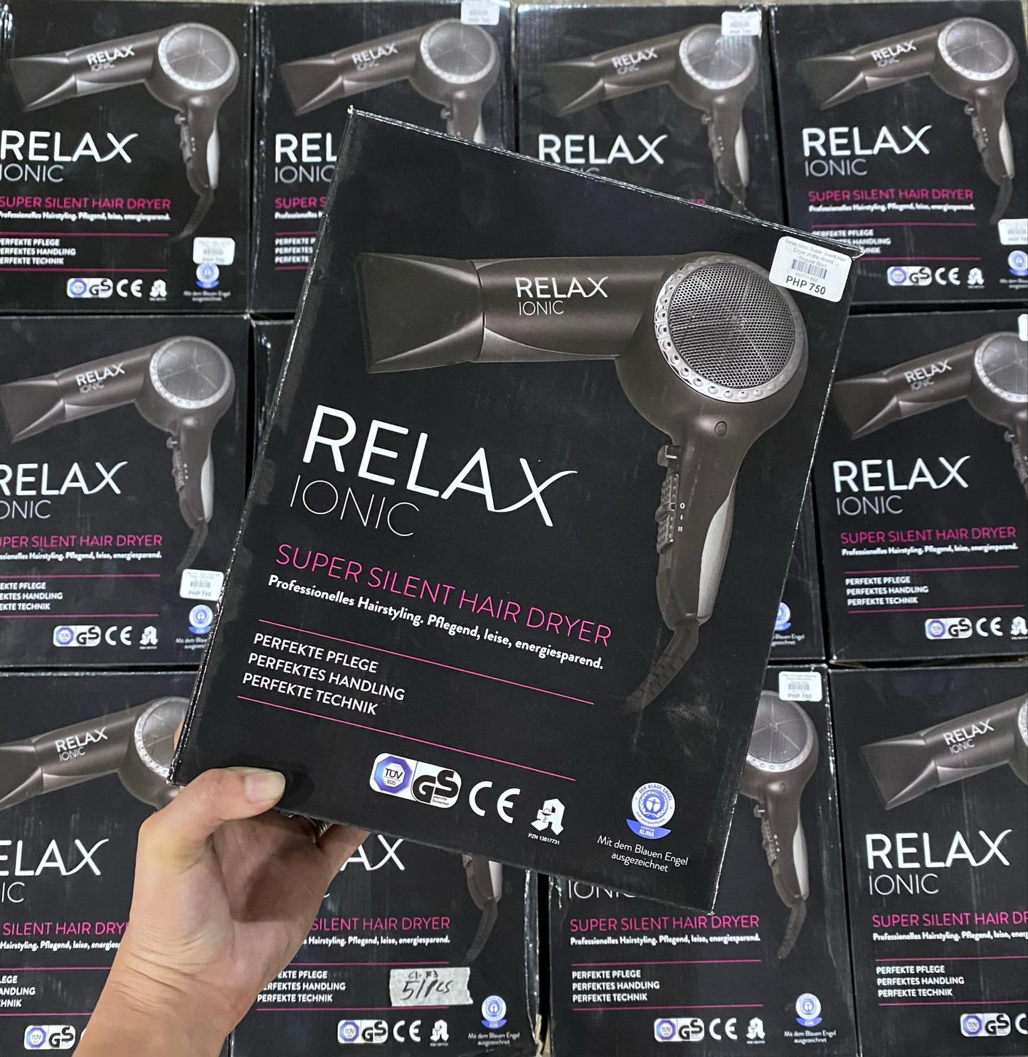 Relax Ionic Super Silent Hair Dryer in the World (Regular Box)
