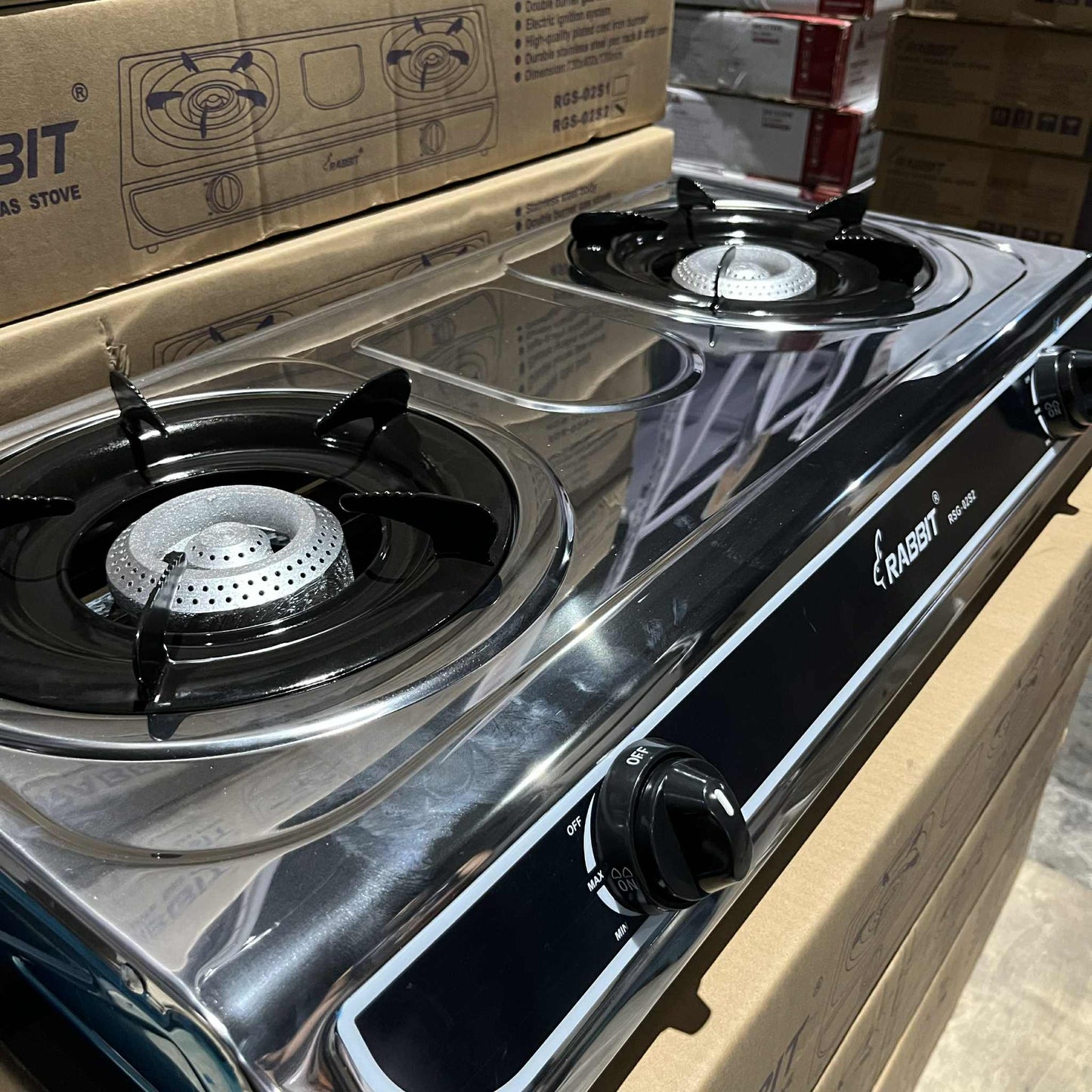Rabbit Double Gas Stove RGS-02S2