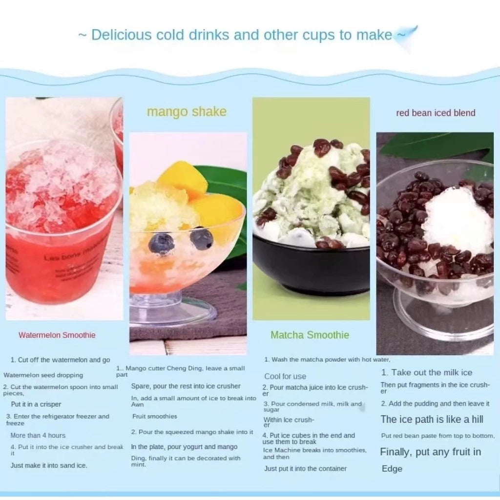 Portable Mini Manual Ice Crusher Household Razor BLD-16