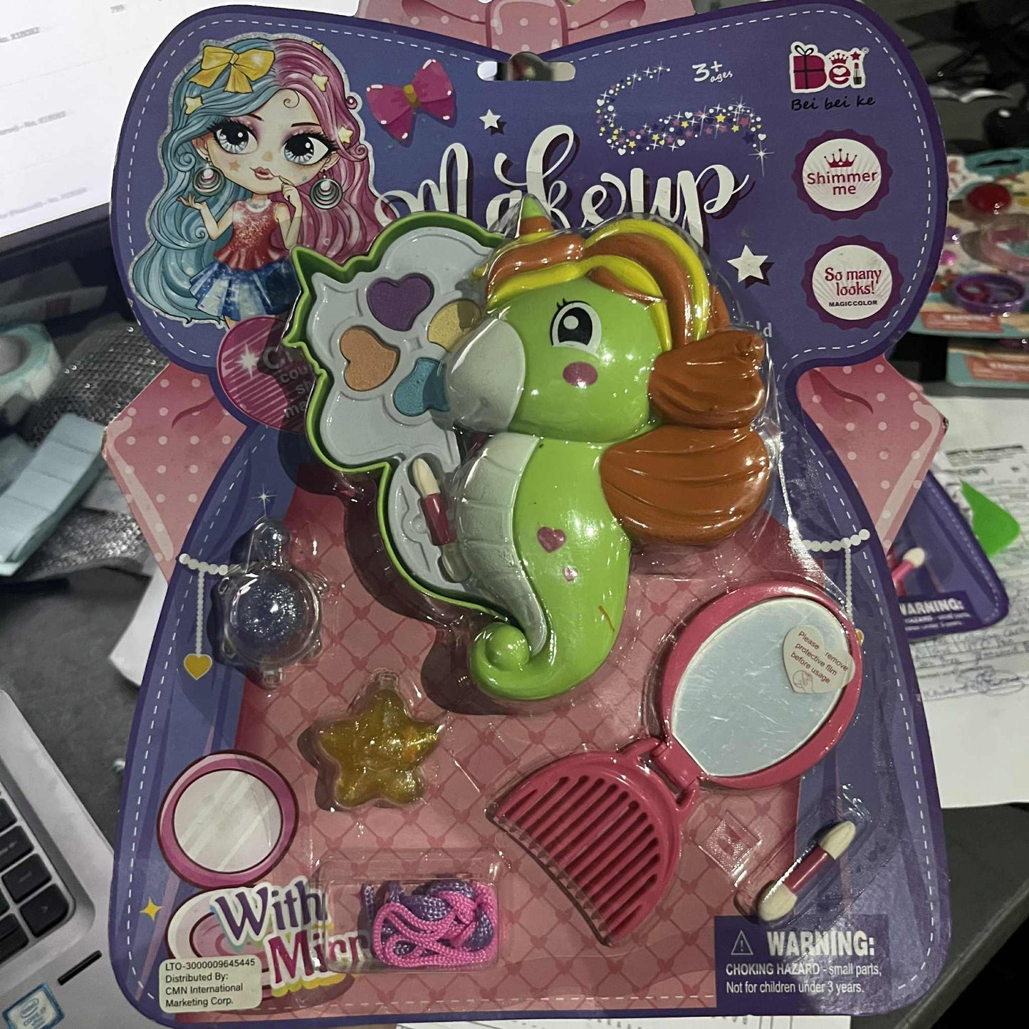 Bei bei ke Makeup Angel Cosmetic Set with Mirror (Seahorse) - No. X1B083