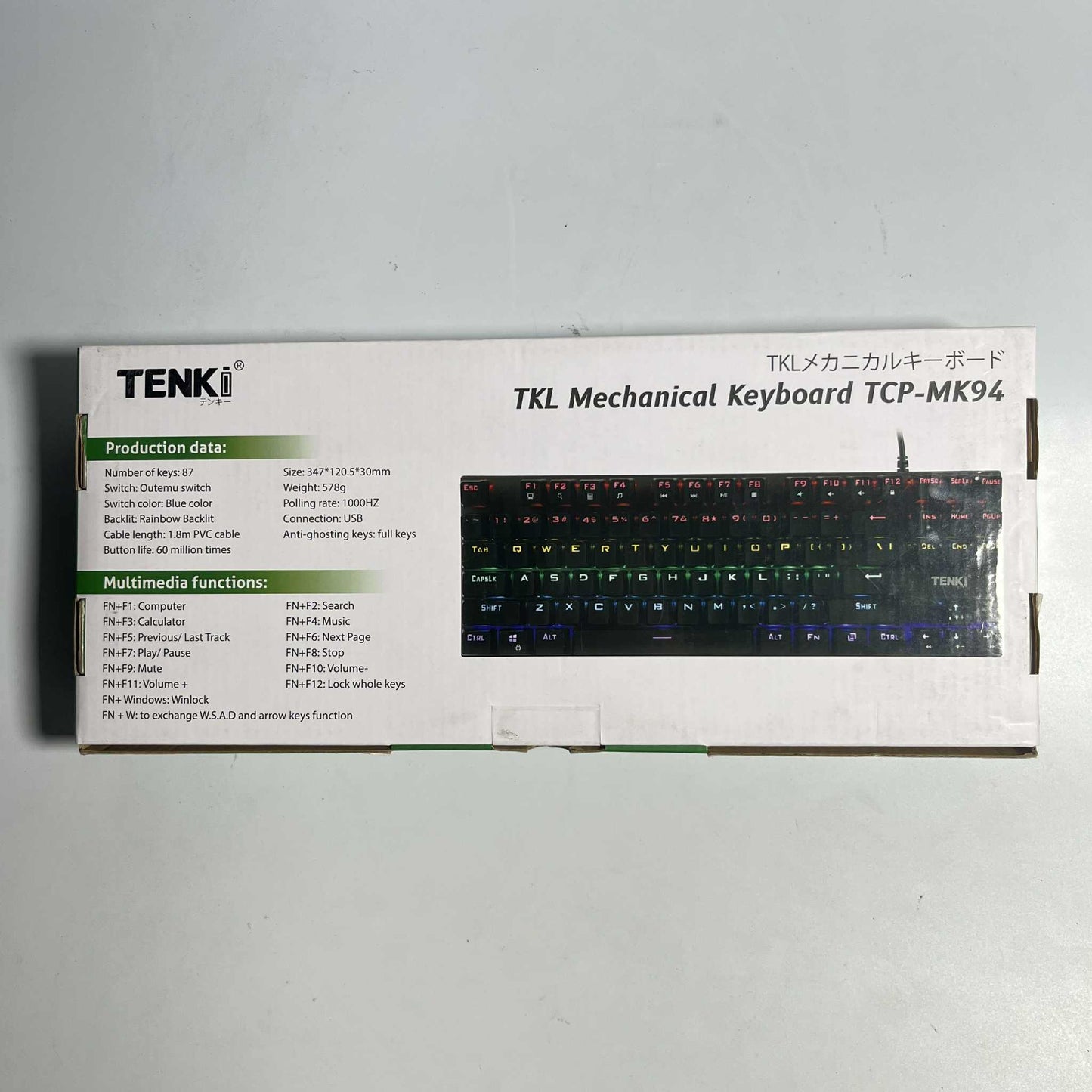 TENKI TKL Mechanilca Keyboard TCP-MK94