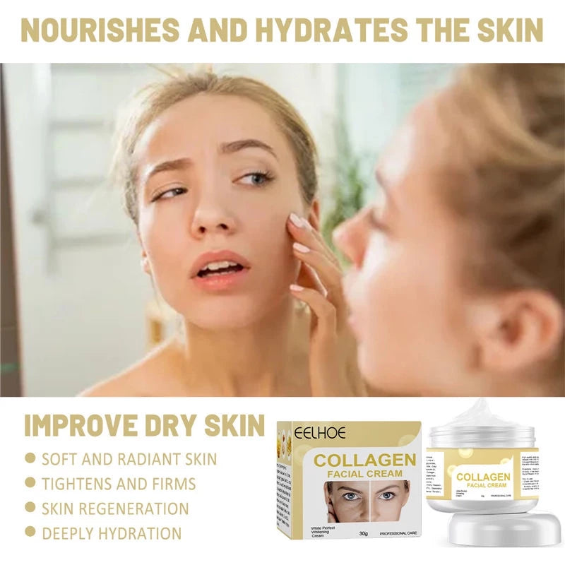 Eelhoe Collagen Facial Cream for Face Hydrating Face Moisturizer Cream