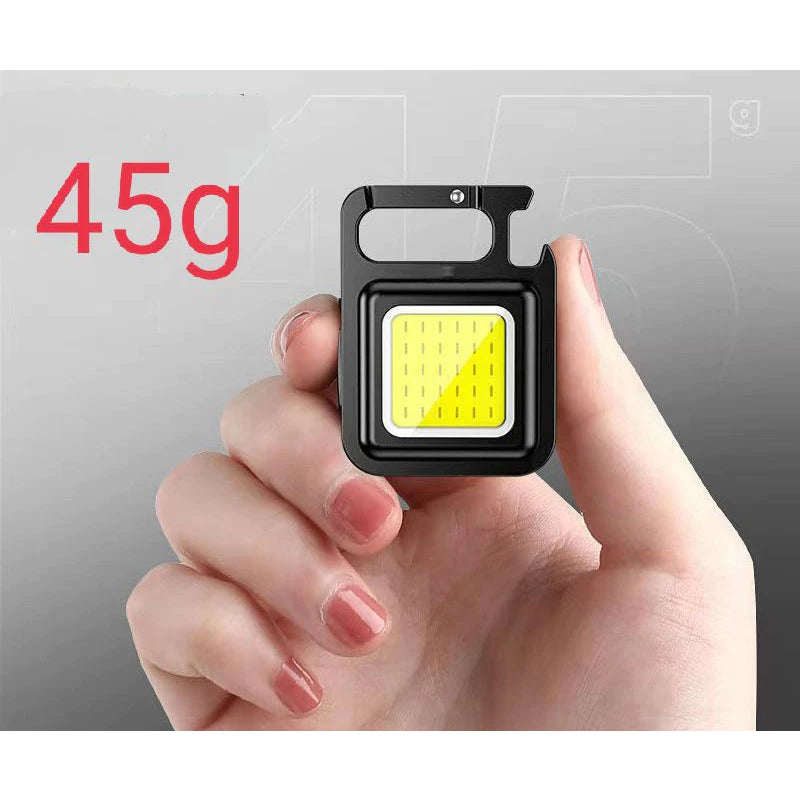 COB Rechargeable Keychain Light Mini Size with Bottle Opener
