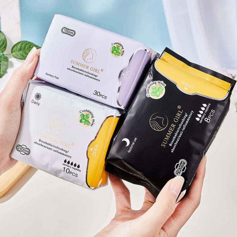 Summer Girl Anti-Inflammatory Sanitary Napkins Nocturnal Use 290mm (8pcs)