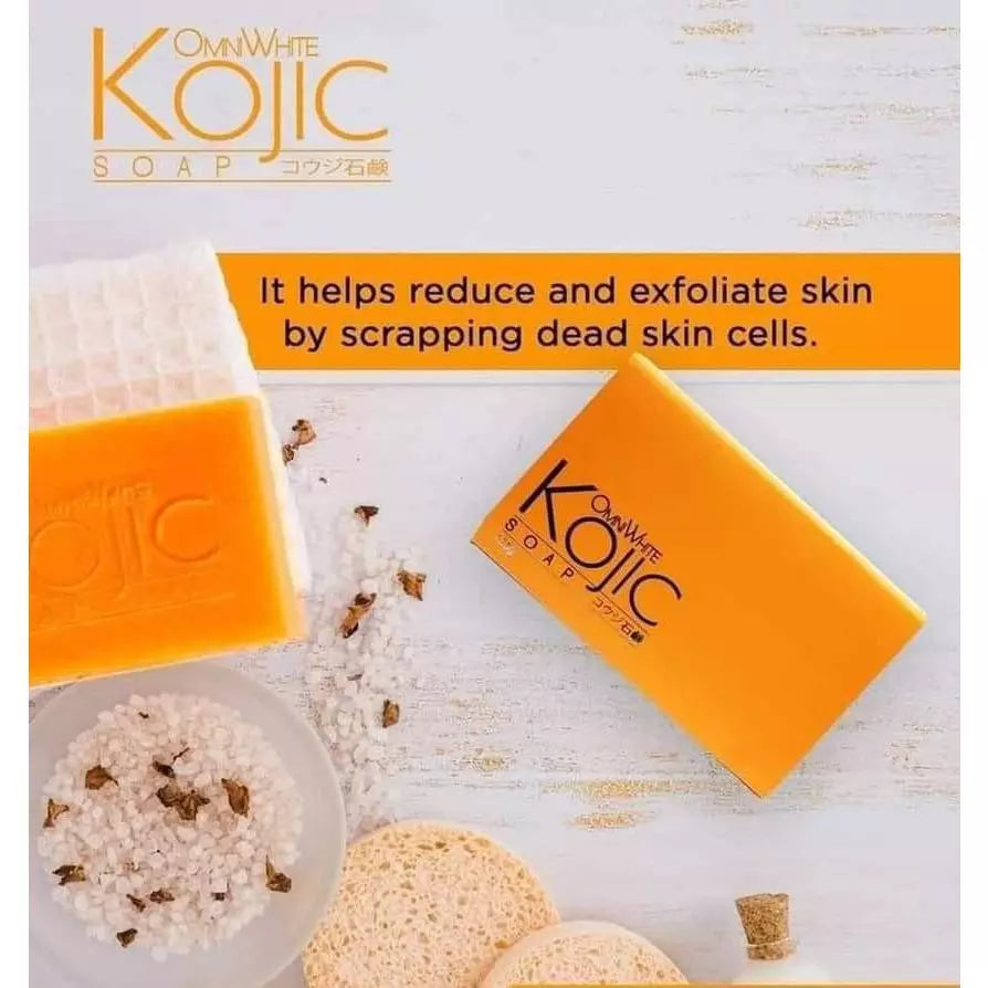 Omni Whitening Kojic Soap - Lightens and Moisturizes the Skin 135g