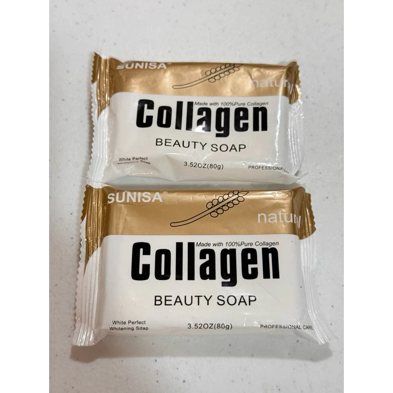 Sunisa Natural Collagen Beauty Soap Cleansing and Whitening Soap 80g