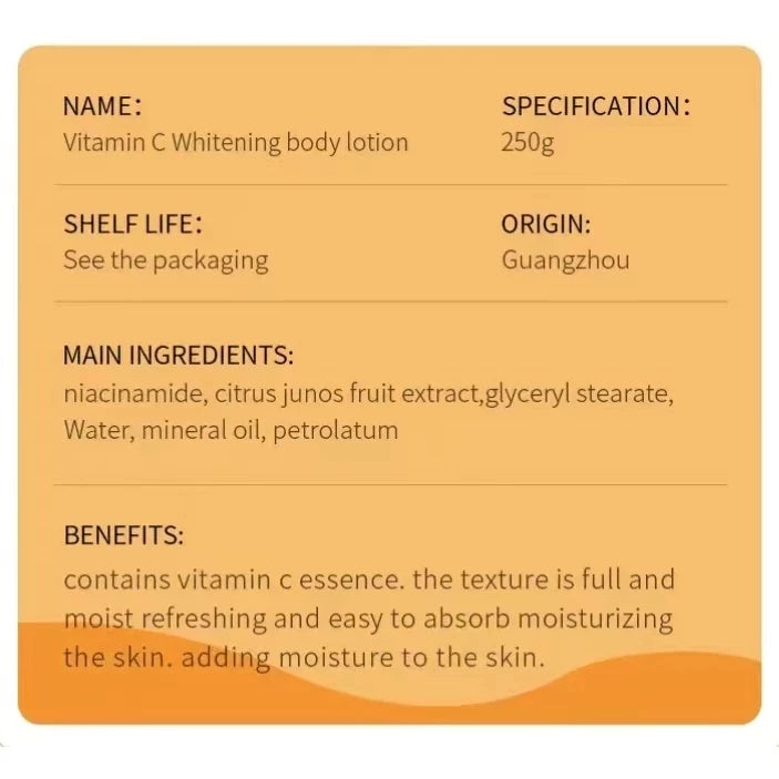 Sadoer Vitamin C Whitening Lotion Orange Extraction Essence 250g