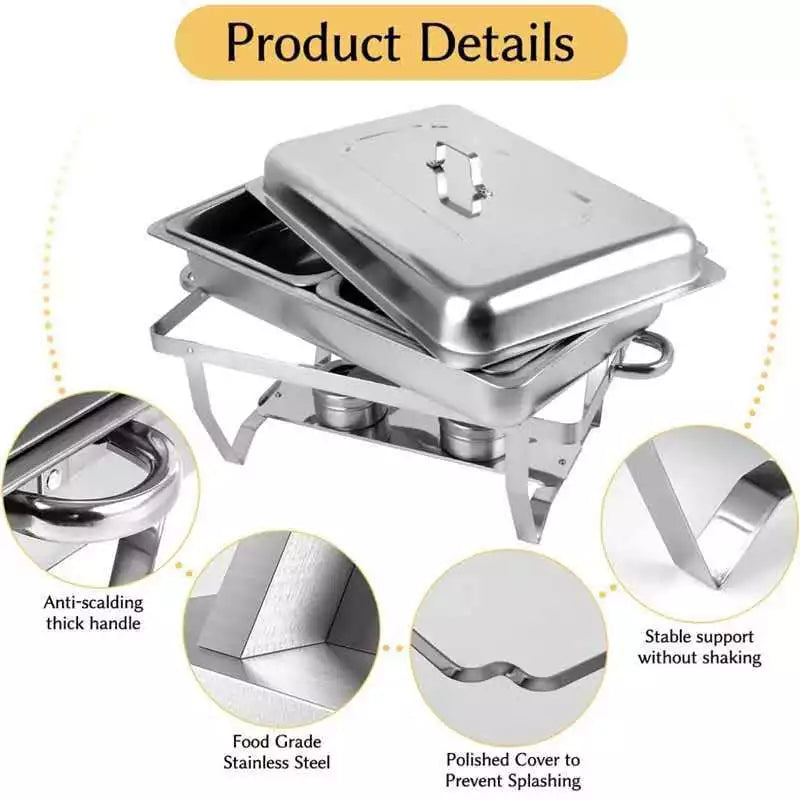 12L Stainless Steel Chafing Dish Buffet Food Warmer