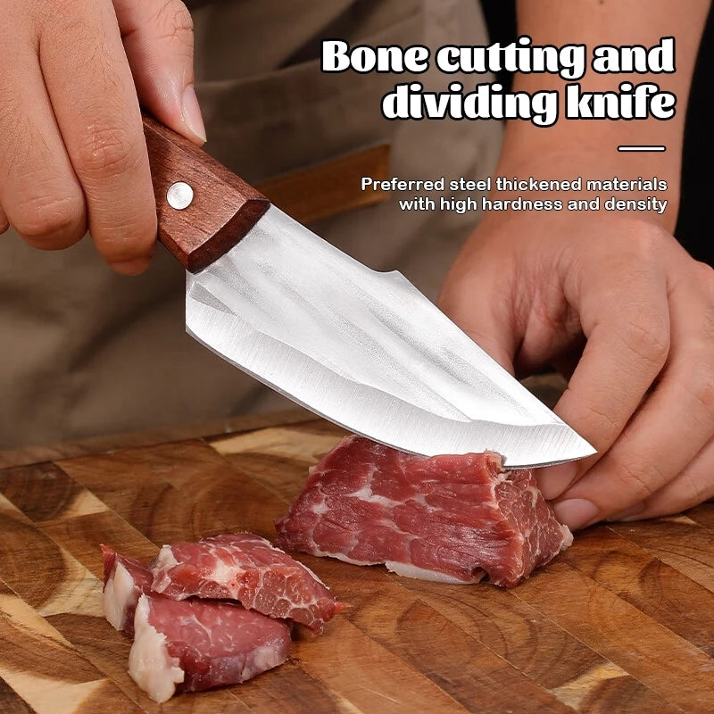 Japanese Knife Professional Boning Knife with Leather Case