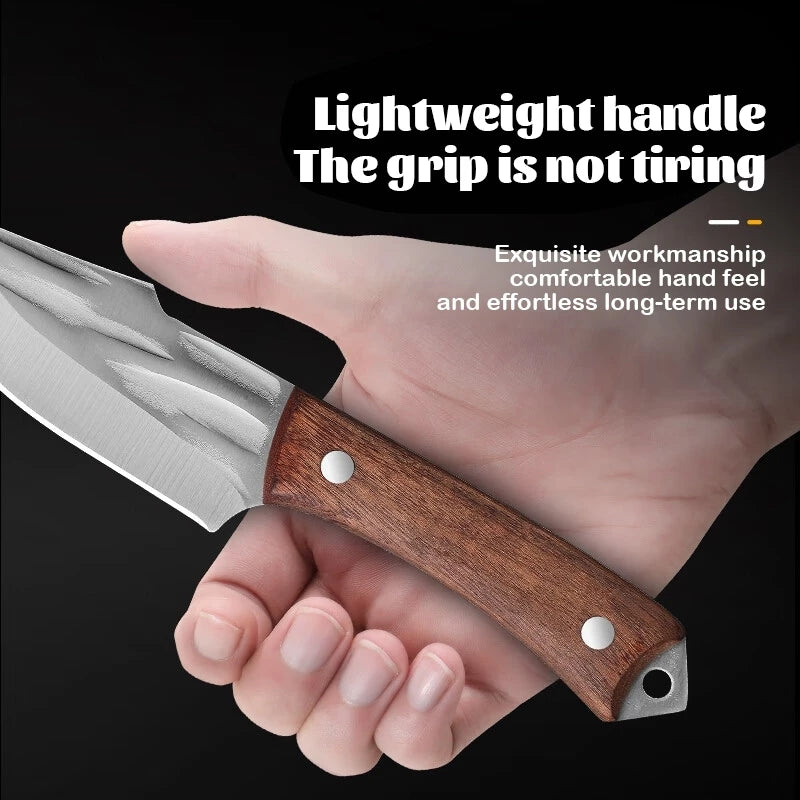 Japanese Knife Professional Boning Knife with Leather Case