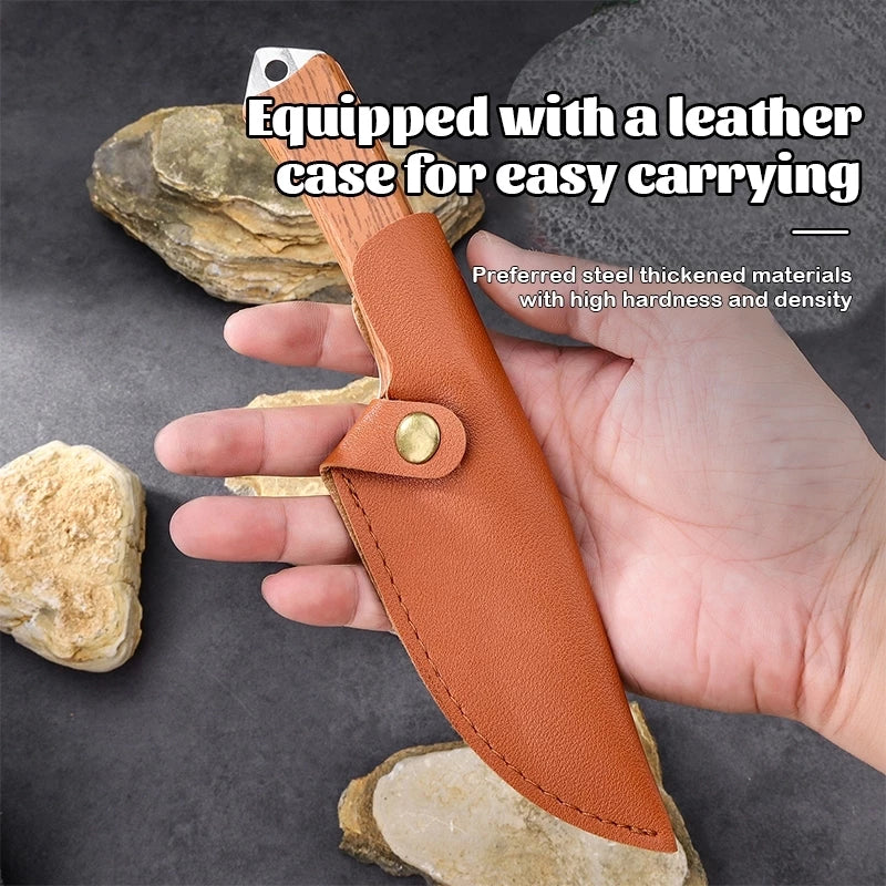 Japanese Knife Professional Boning Knife with Leather Case