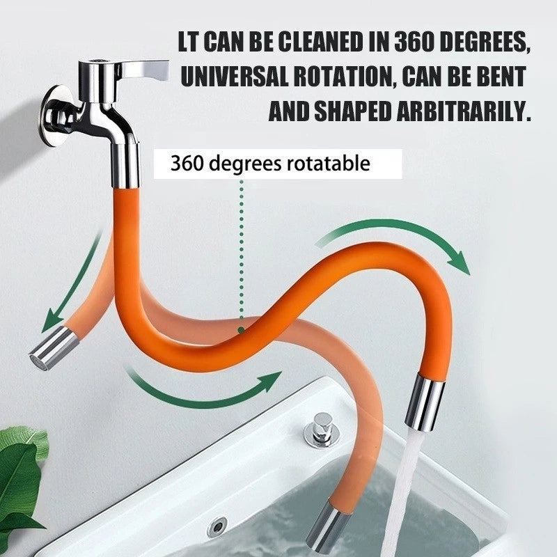 Universal Faucet Extension 360° Free Bend Flexible Hose