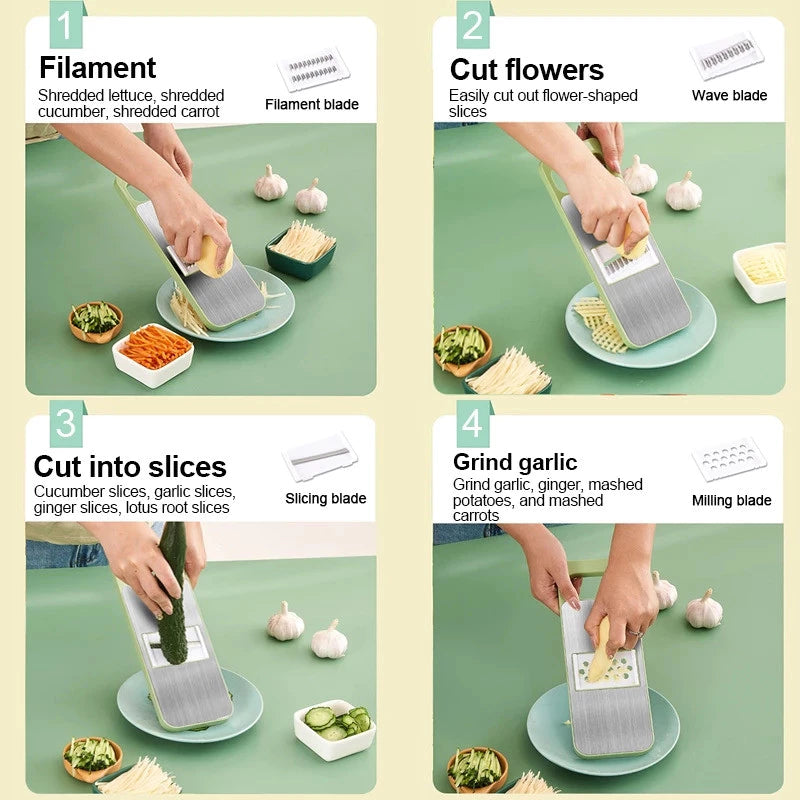 6 in 1 Multifunction Vegetable Cutter