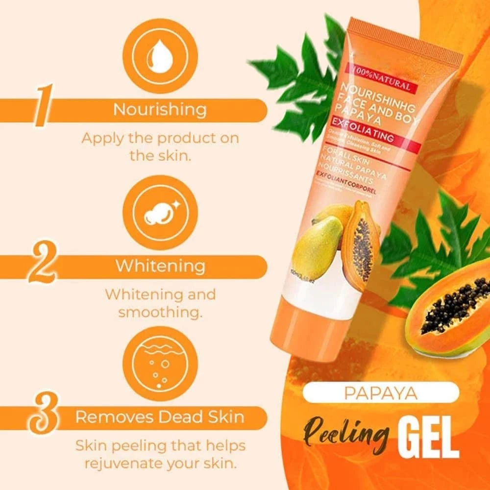 West&Month Nourishing Face and Body Papaya Exfoliating Gel 100ml