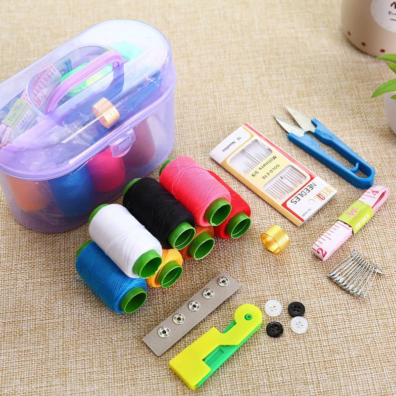 Sewing Kit Box Set Small Household Portable Sewing Tools