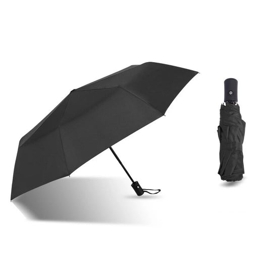 [A1-1329] 8-rib Automatic Plain Umbrella with Button