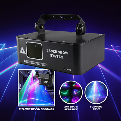 SingleThrow Animation Flash Sheephead full Color Scanning Laser Light