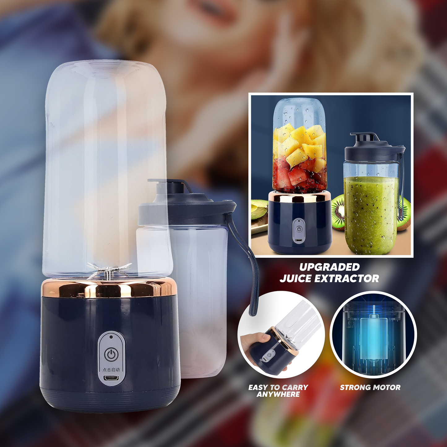 Multi-Function Small Portable Juicer Professional Juicing Cup