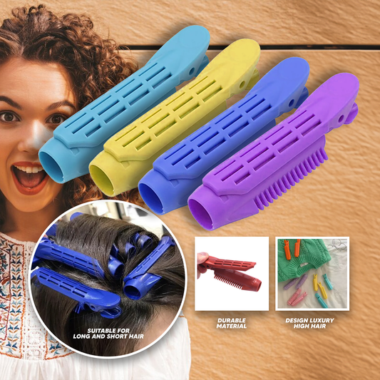 ??Fluffy Curly Hair Clips Blue