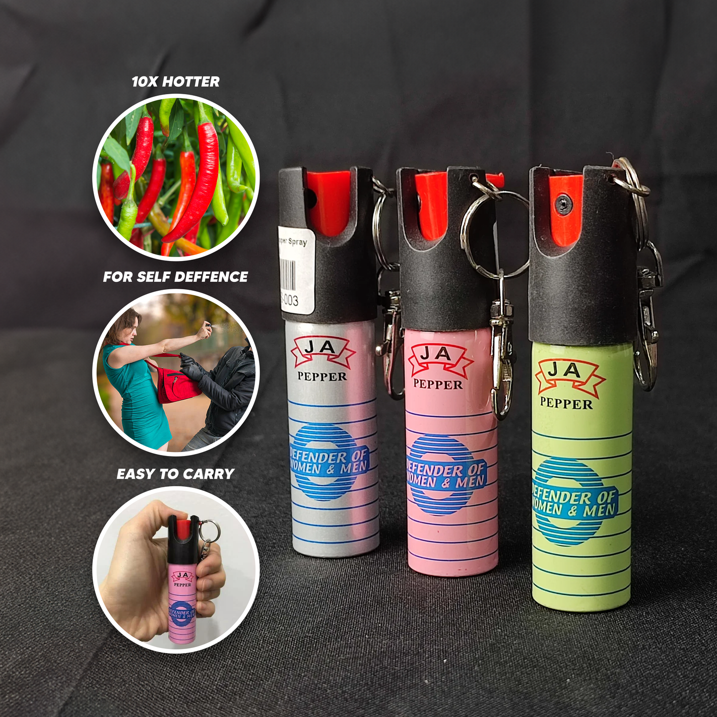 JA Keychain Pepper Spray