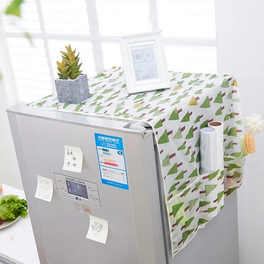 Waterproof Refrigerator Dust Proof Cover with Pocket