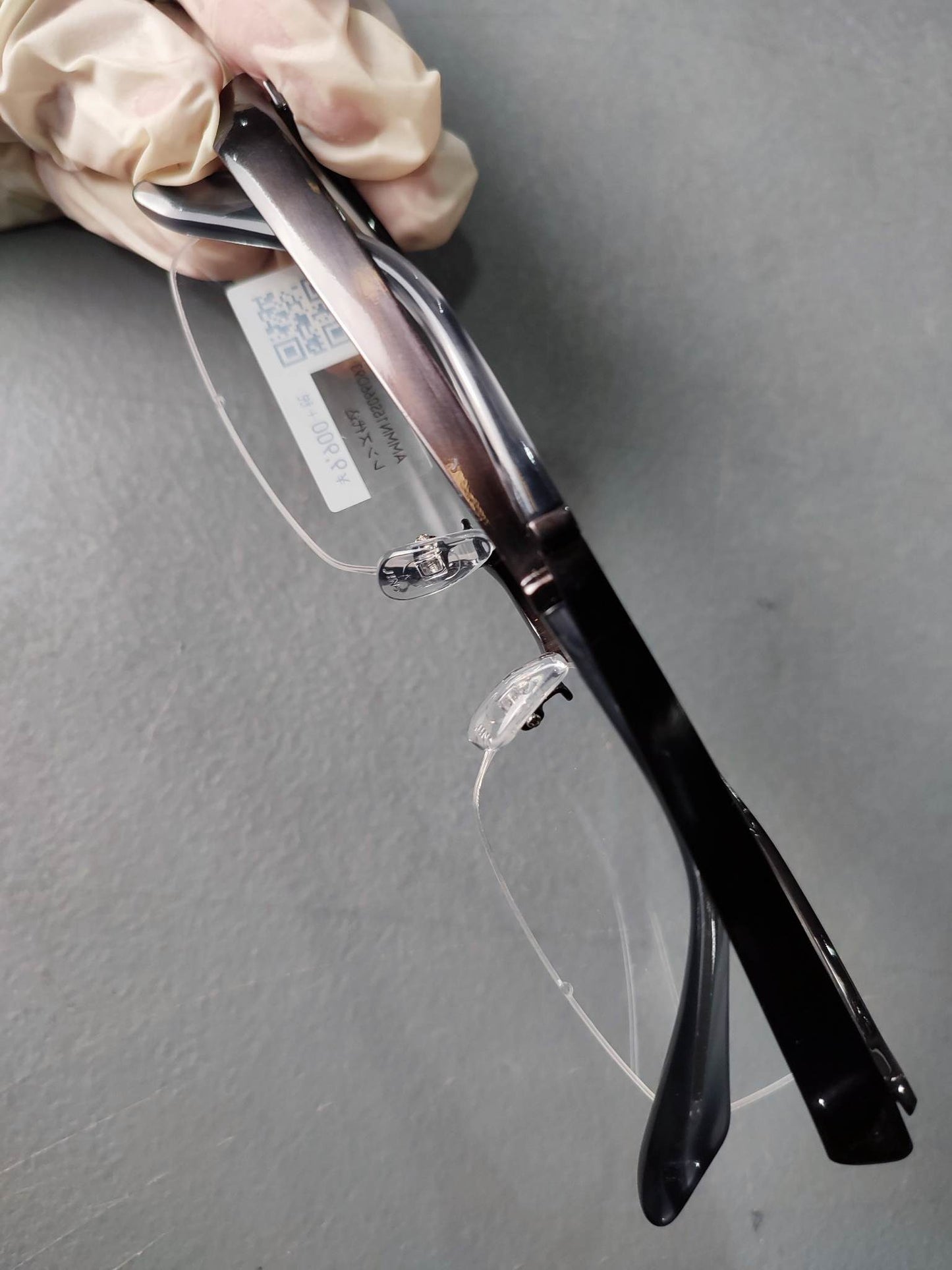 Plastic/Metal Frame JINS Glossy Black (AMMN15S066D93) Eyeglass