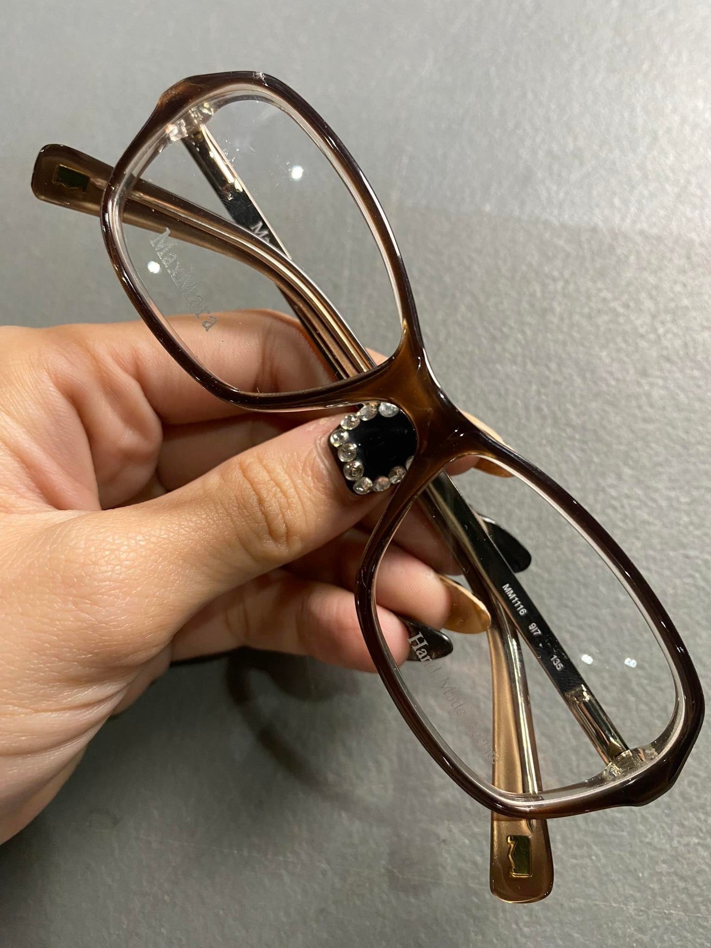 Plastic/Metal Frame MAX MARA Brwn Pear Brwn (MM1116917) Eyeglass