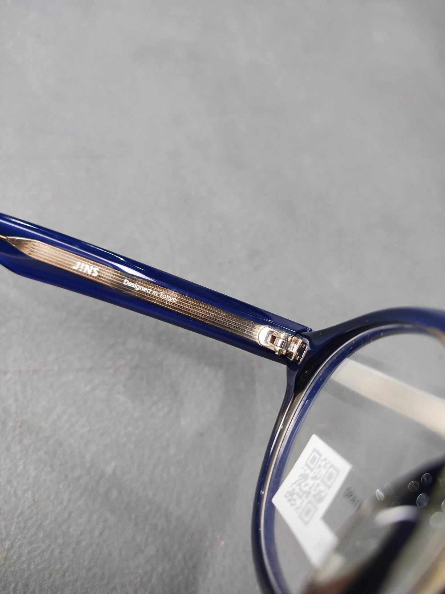 Plastic Frame JINS White/Blue (AMCF15S141A90) Eyeglass