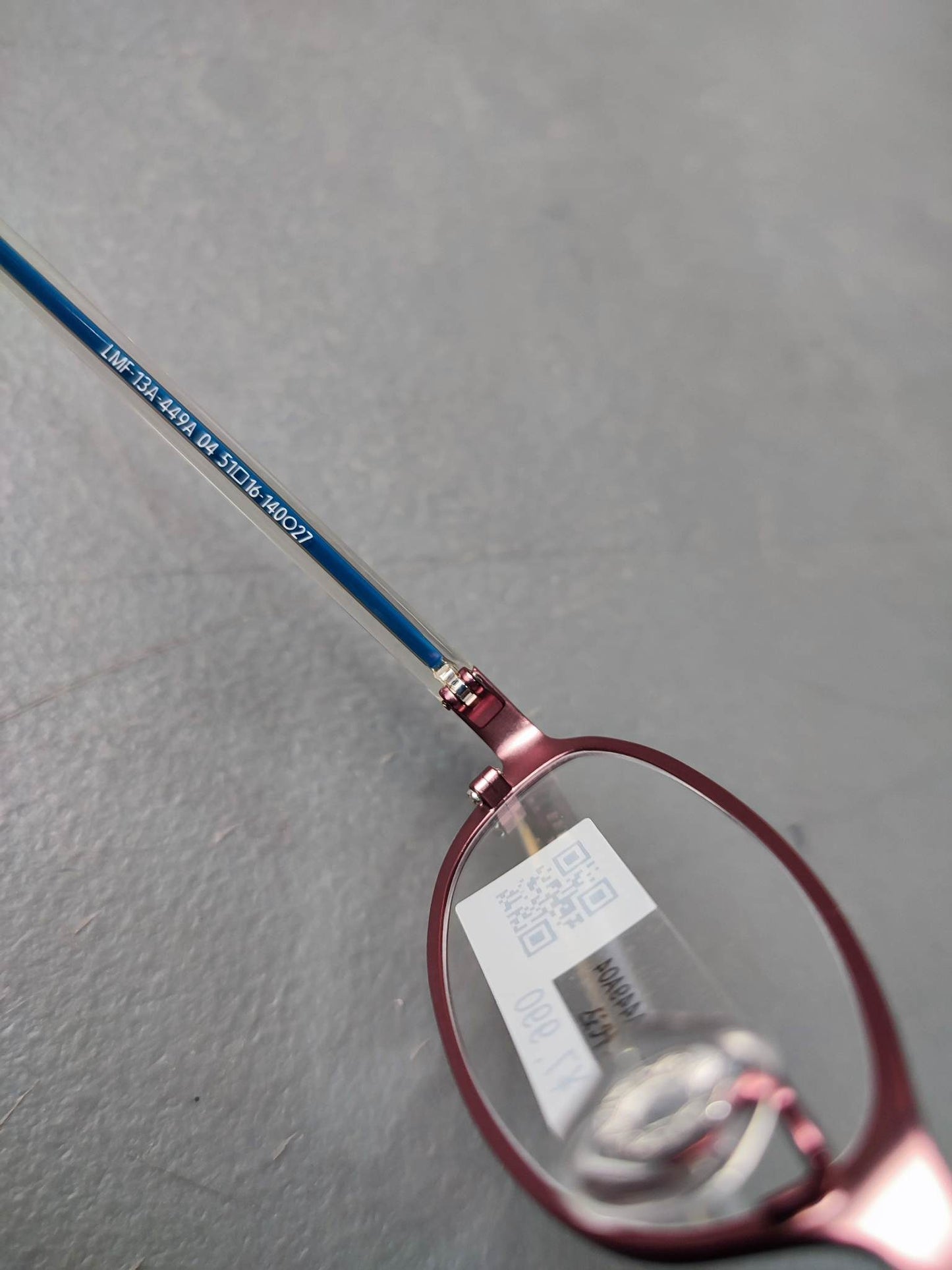 Plastic Frame JINS Matt Red/Blue (ALMF13A449404) Eyeglass