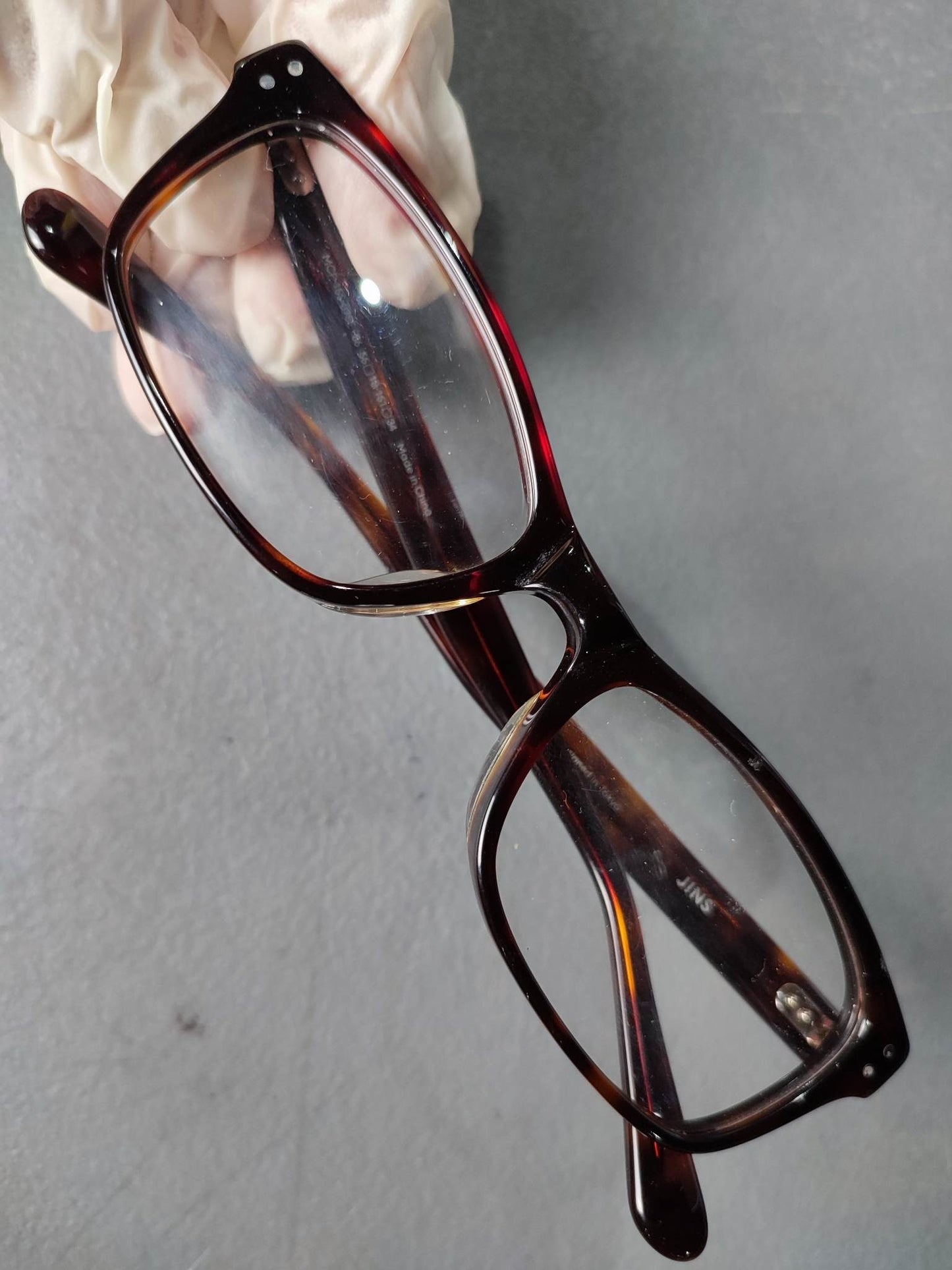 Plastic Frame JINS Black Orange (MCF-15S075E) Eyeglass