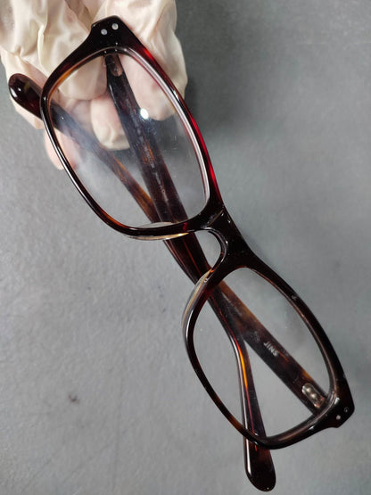 Plastic Frame JINS Black Orange (MCF-15S075E) Eyeglass