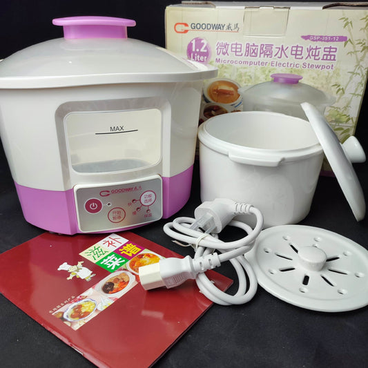 Goodway Microcomputer Electric Stewpot 1.2 Liters (GSP-351-12) - International Mall PUll-out