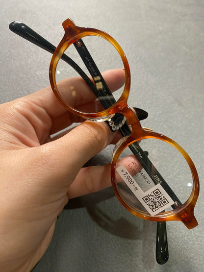 Plastic Frame JINS Orange/Black (AMCF15A263C83) Eyeglass
