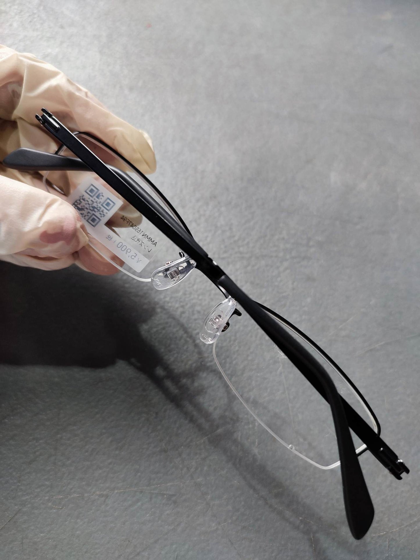 Plastic/Metal Frame JINS Glossy Black (AMMN15S047F94) Eyeglass