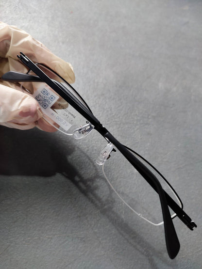 Plastic/Metal Frame JINS Glossy Black (AMMN15S047F94) Eyeglass