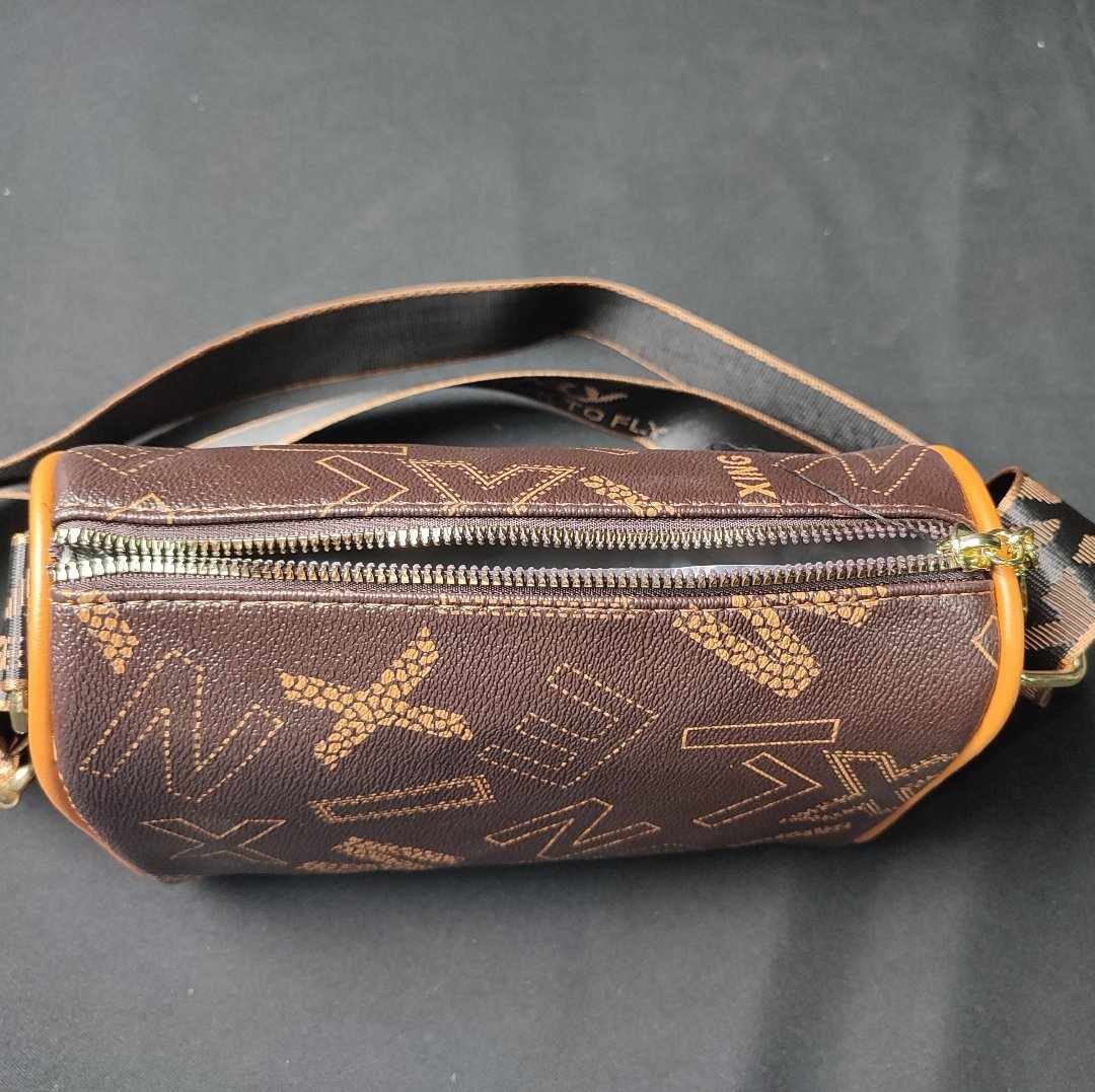 Cylindrical Barrel Fashion Soft Leather Crossbody Bag