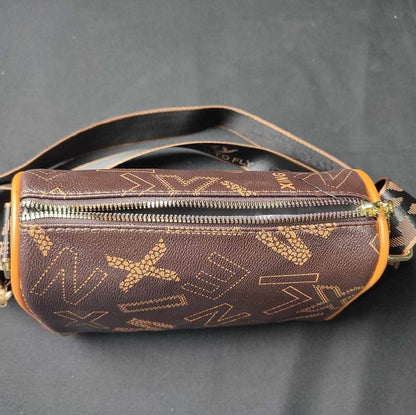 Cylindrical Barrel Fashion Soft Leather Crossbody Bag
