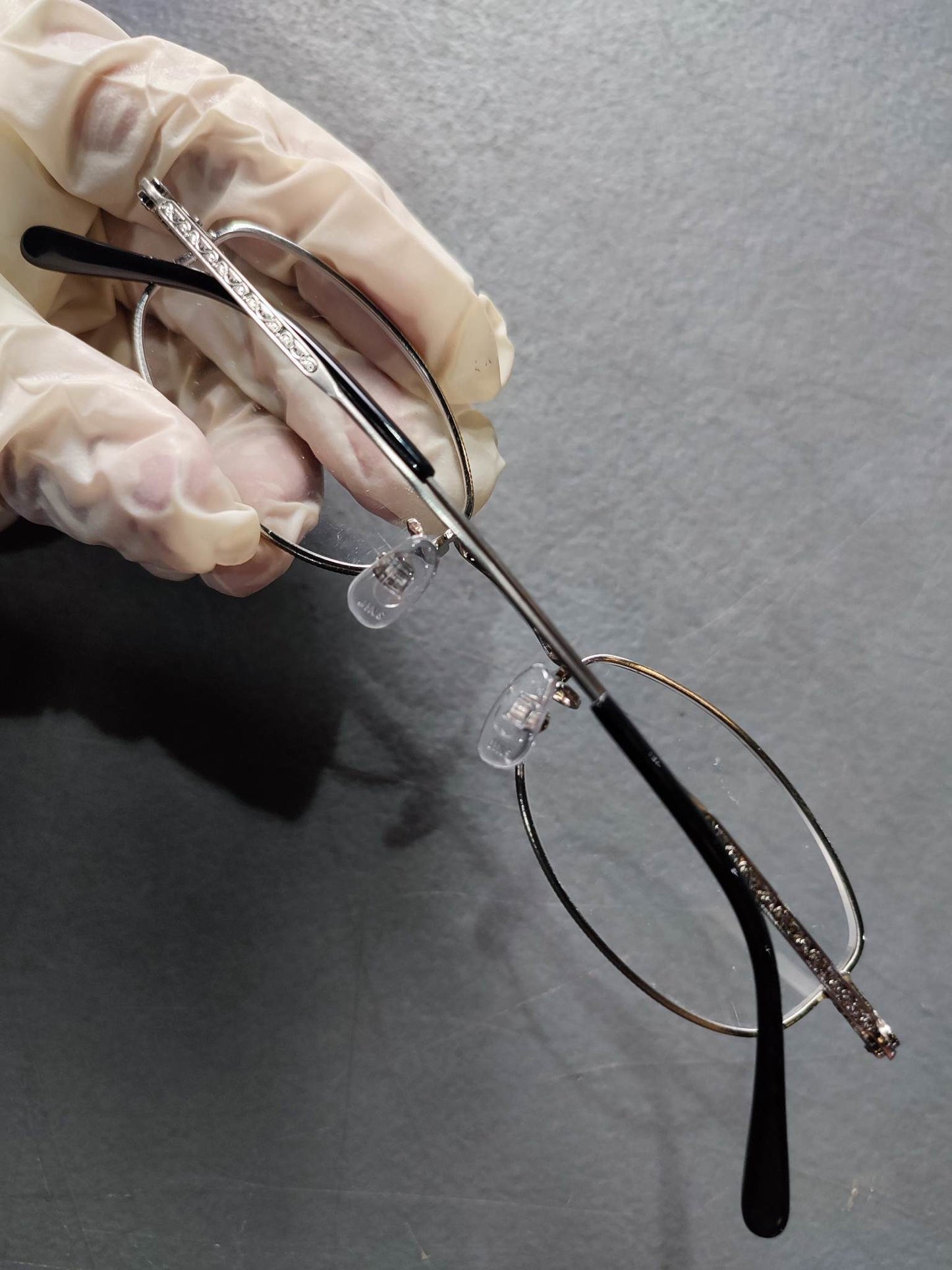 Plastic/Metal Frame JINS Silver (MMF15S056E96) Eyeglass