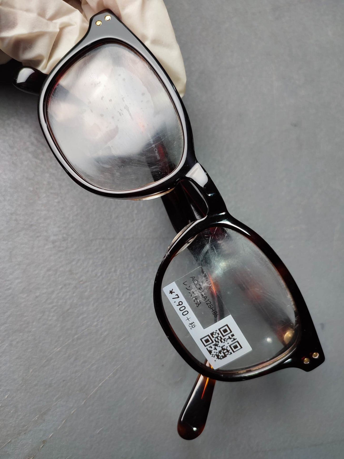 Plastic Frame JINS Black/Orange (ACCF14A125H86) Eyeglass