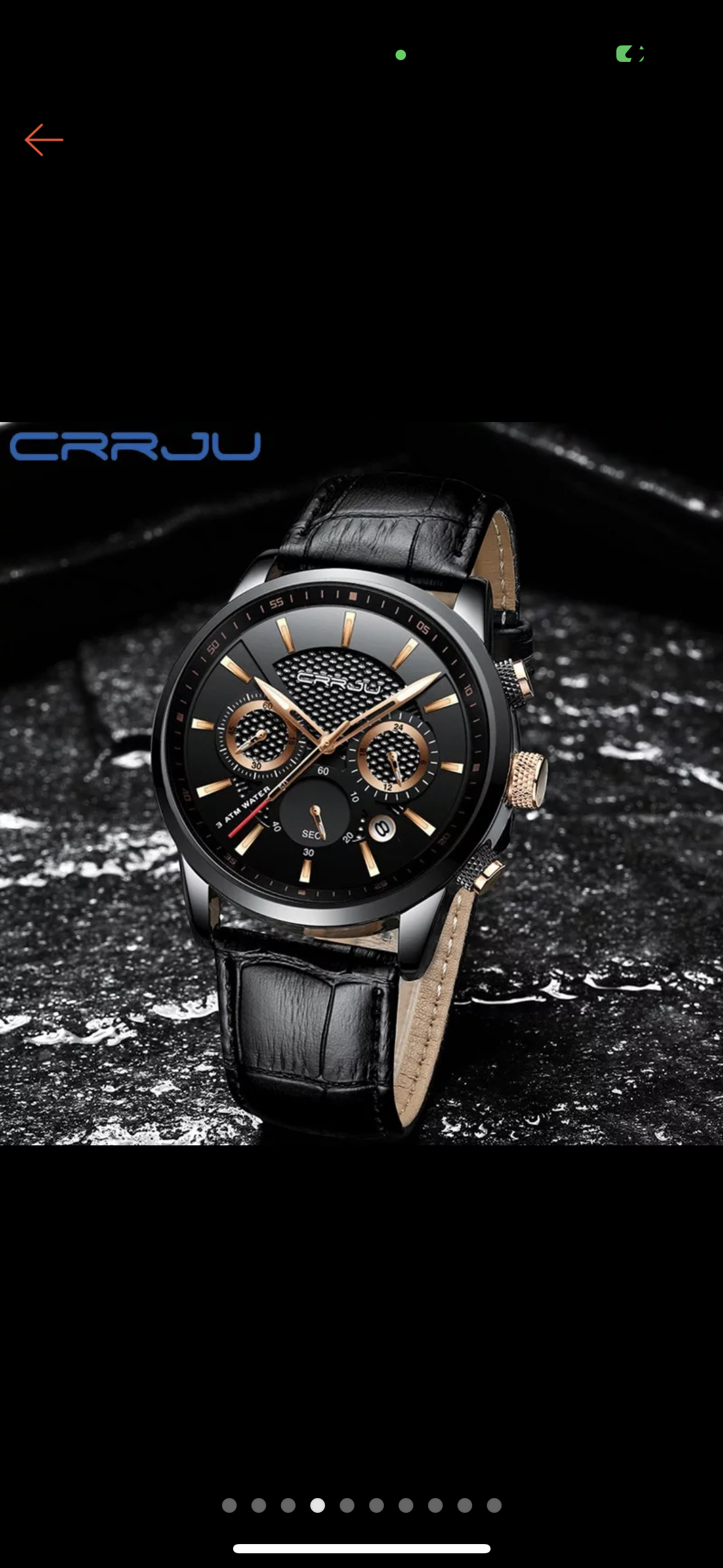 Men 's Watches 30M Waterproof CRRJU Sport Military Army Chronograph Qu