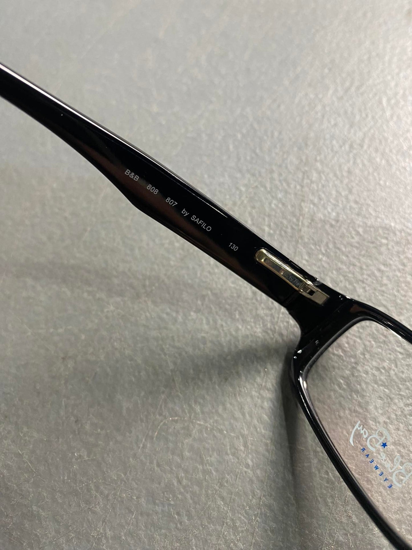 Plastic Frame SAFILO Glossy Black (B&B 808 807) Eyeglass