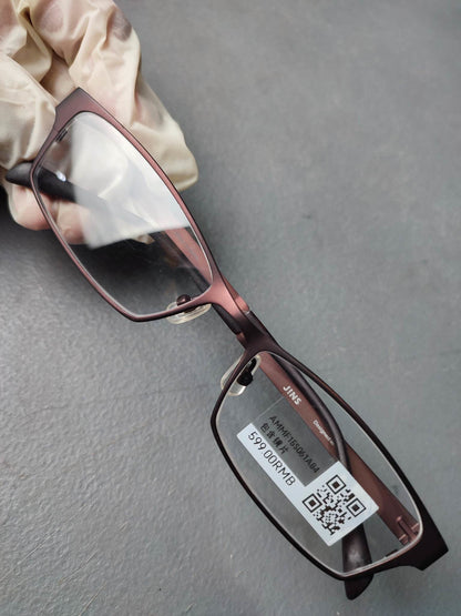 Plastic Frame JINS Matte Brown (AMMF15S061A84) Eyeglass