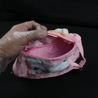 (NADRVU)Cute Unicorn Plush Shoulder Bag For Kids