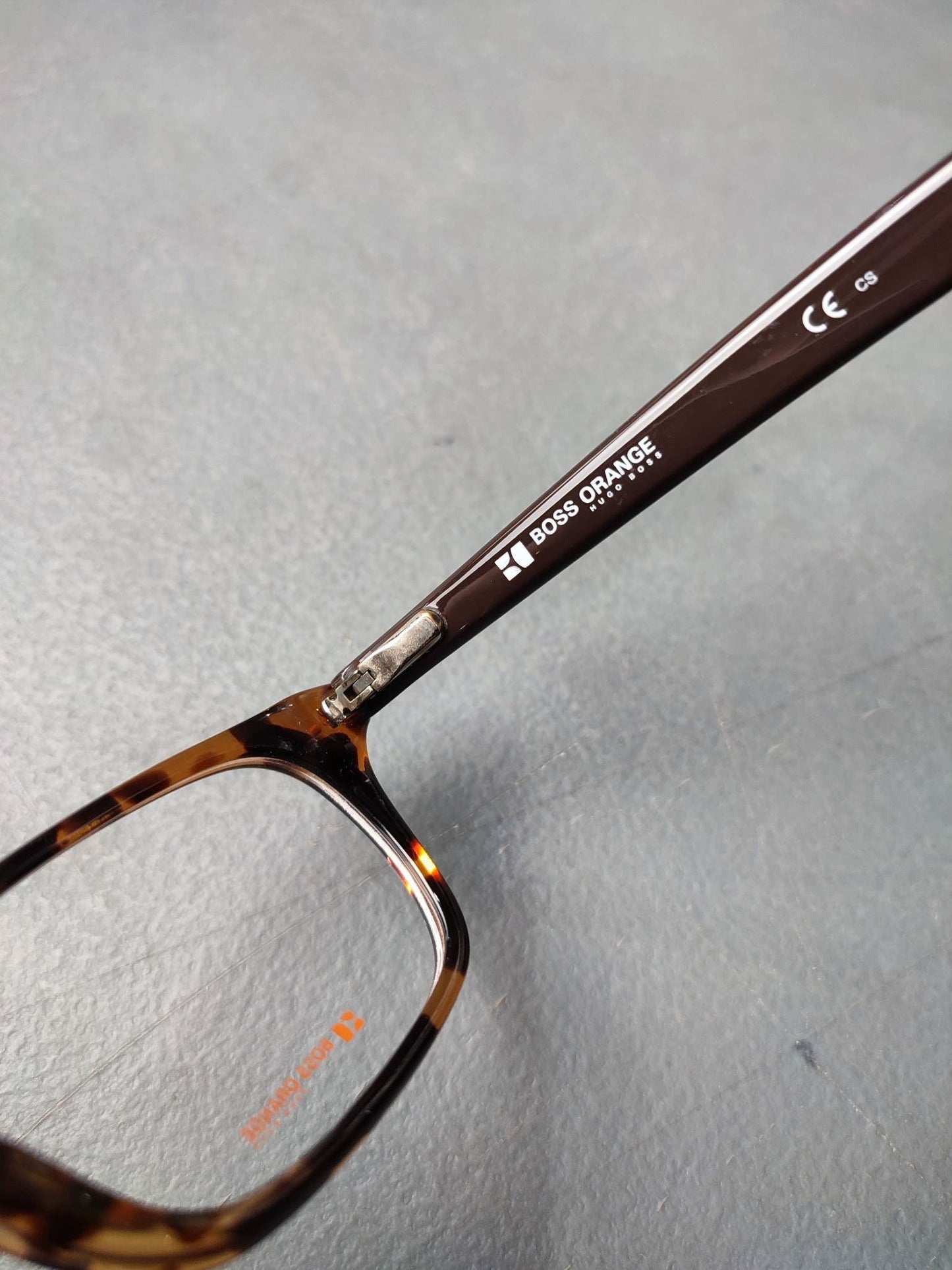 Plastic Frame BOSS ORANGE Transparent Black/Orange (B0 0024 AB3) Eyeglass