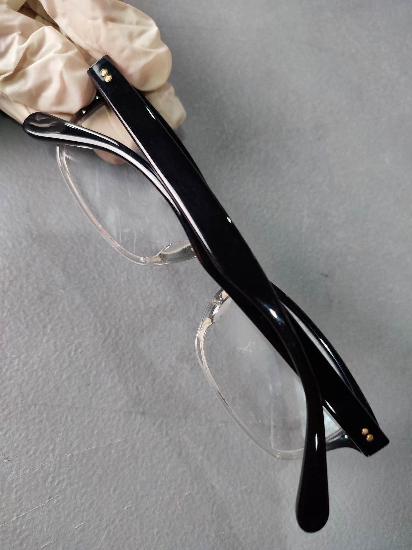 Plastic Frame JINS Black/White (CCF-14A-123H98) Eyeglass