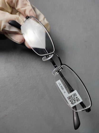 Plastic/Metal Frame JINS Black (AMMN15S047J94) Eyeglass